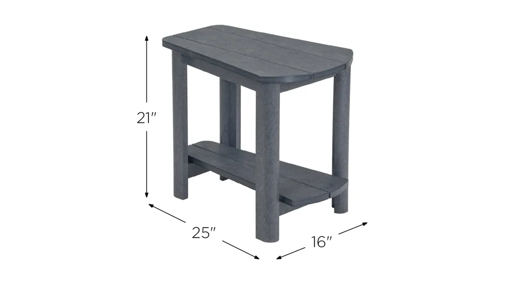 Generation Recycled Outdoor Addy Side Table Dimensions