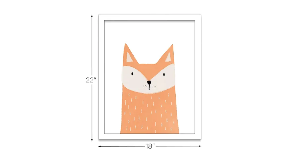 Fox Wall Art Dimensions