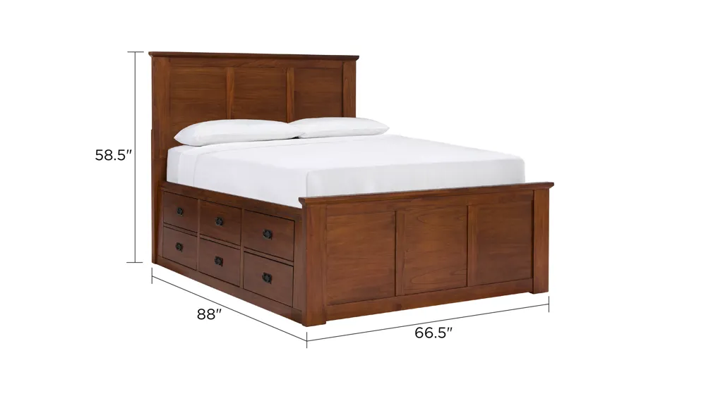 Gulliver Captain's Bed with 12 Drawers Dimensions