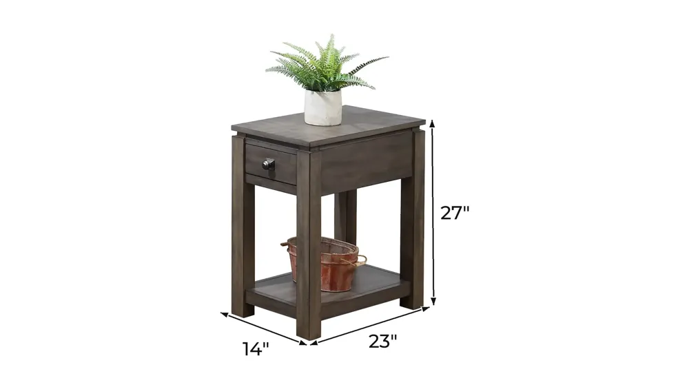 Eastlane Rectangular Narrow End Table Dimensions