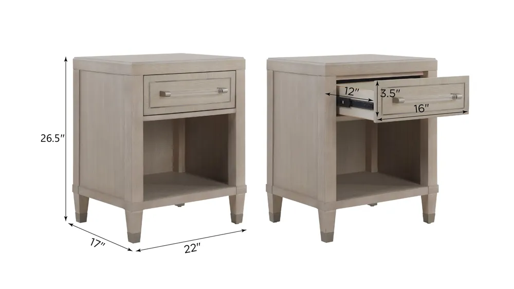 Francesca Nightstand Dimensions