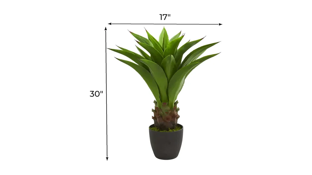 30in. Agave Artificial Plant Dimensions