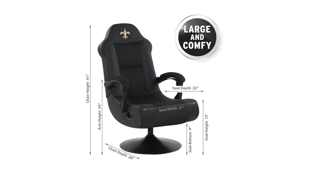 NFL Faux Leather Ultra Gaming Chair Dimensions