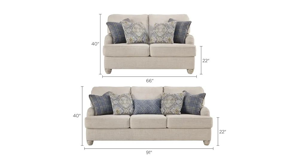 Trixie Living Room Set Dimensions