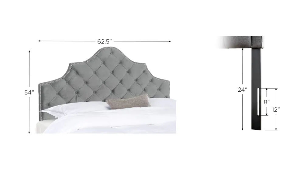 Arebelle Upholstered Headboard Dimensions