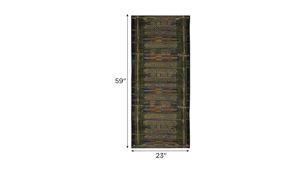 Esencia Tribal Stripe Indoor/Outdoor Mat Dimensions