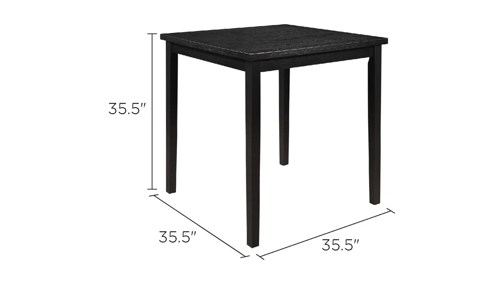 Ithaca Counter Height Dining Room Table Dimensions