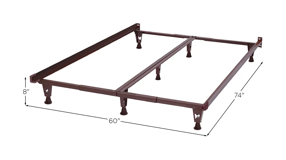 Adjustable Ultra Premium Bed Frame w/ Glides - Queen/King Dimensions