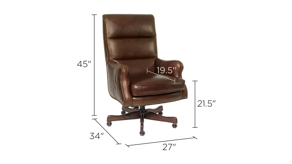Victoria Executive Swivel Tilt Chair Dimensions