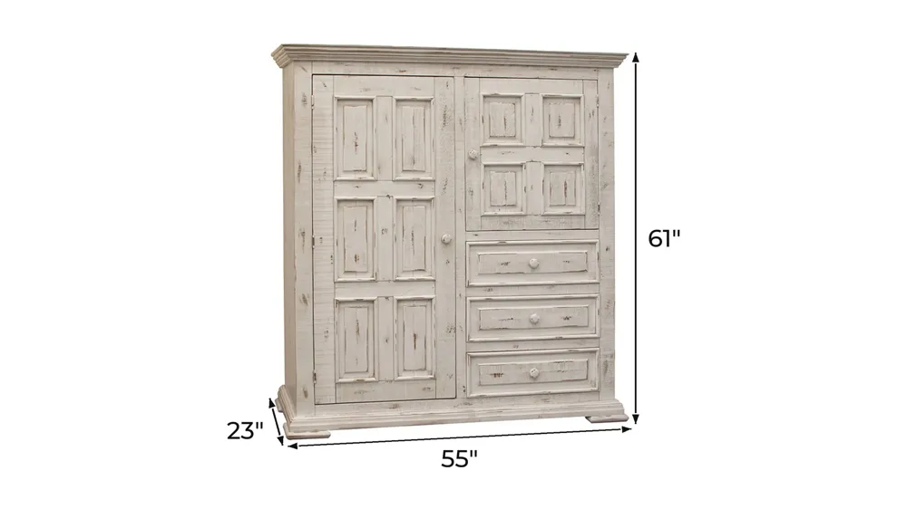 Terra 3 Drawer and 2 Door Gentleman_s Chest Dimensions