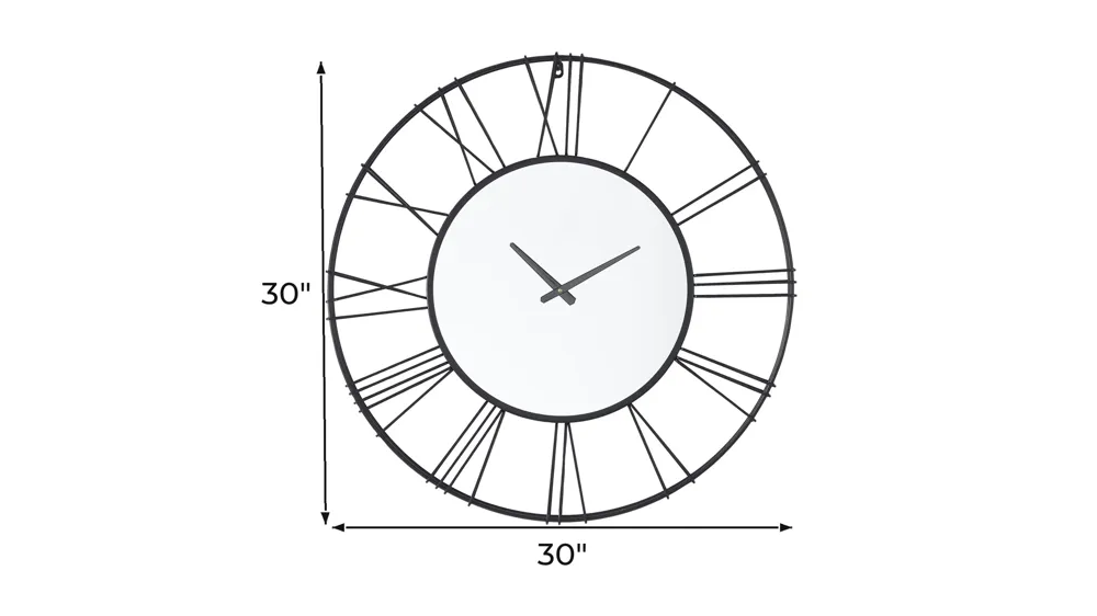 Ivy Collection Sigmund Wall Clock Dimensions