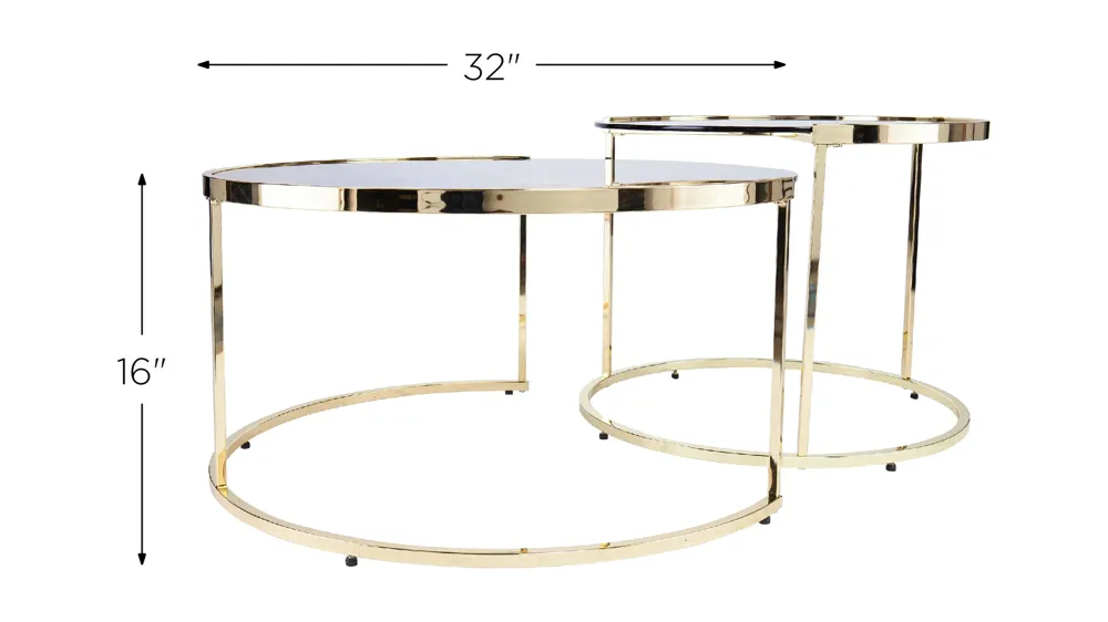 Fortman 2-pc. Nesting Cocktail Table Set Dimensions
