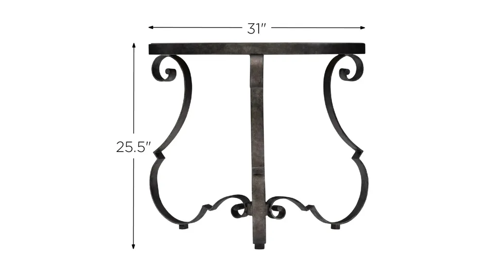 Villa Toscana Round Side Table Dimensions