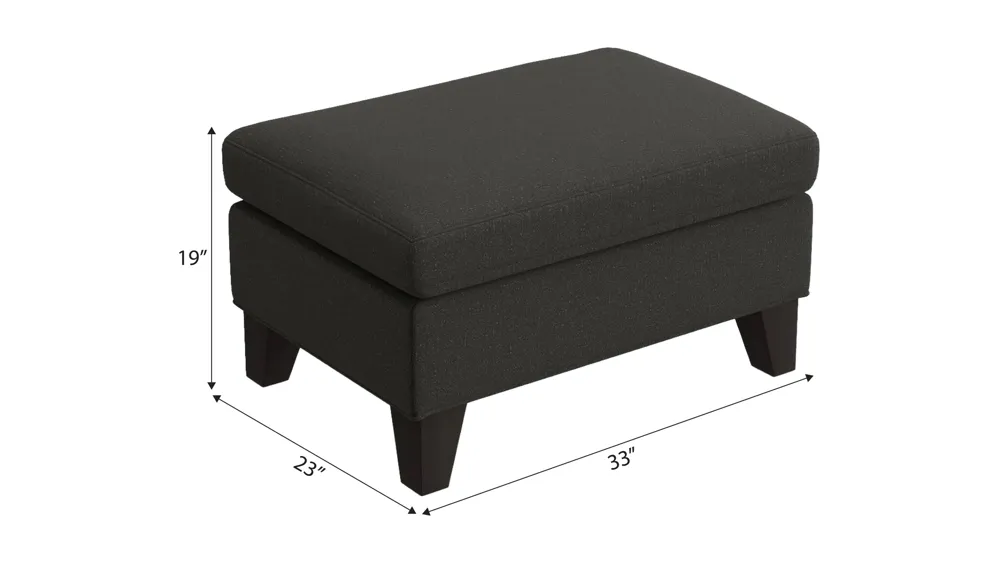 Carmine Ottoman Dimensions