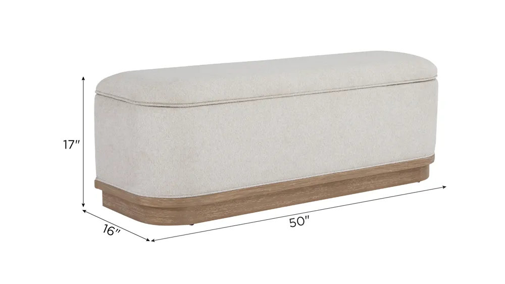 Gatsby Bedside Storage Bench Dimensions