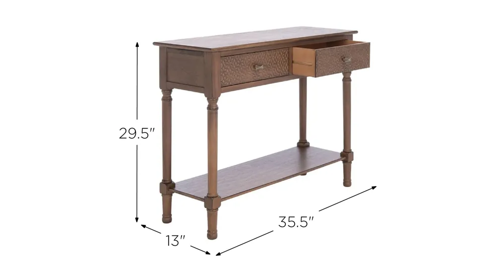 Rosemary 2 Drawer Console Table Dimensions