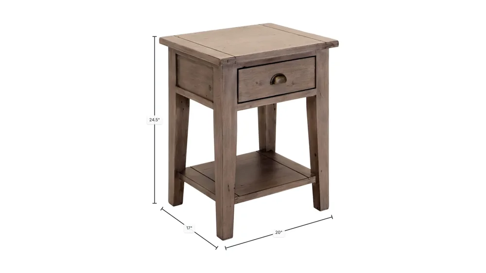 Irish Coast Small Side Table - Sundried Dimensions