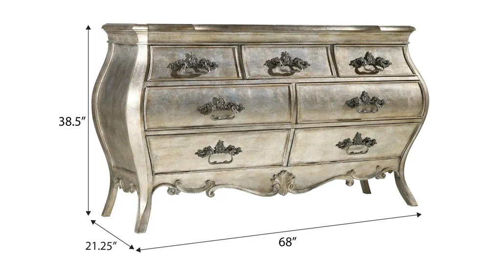 Sanctuary 7 Drawer Bedroom Dresser Dimensions