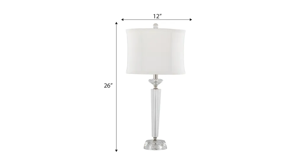 Diamond Table Lamp - Set of 2 Dimensions