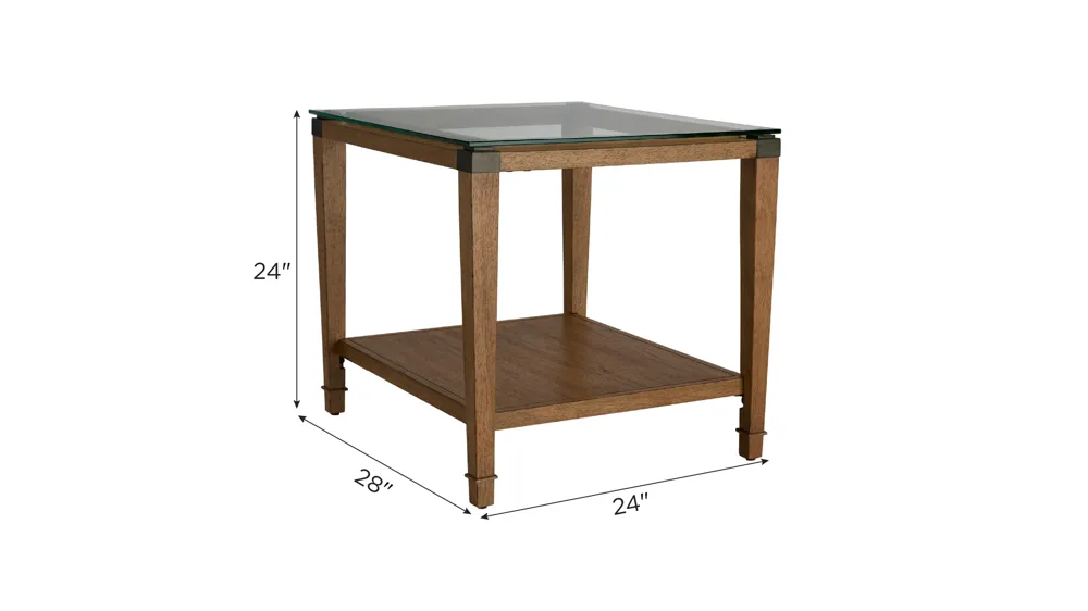 Emery End Table Dimensions
