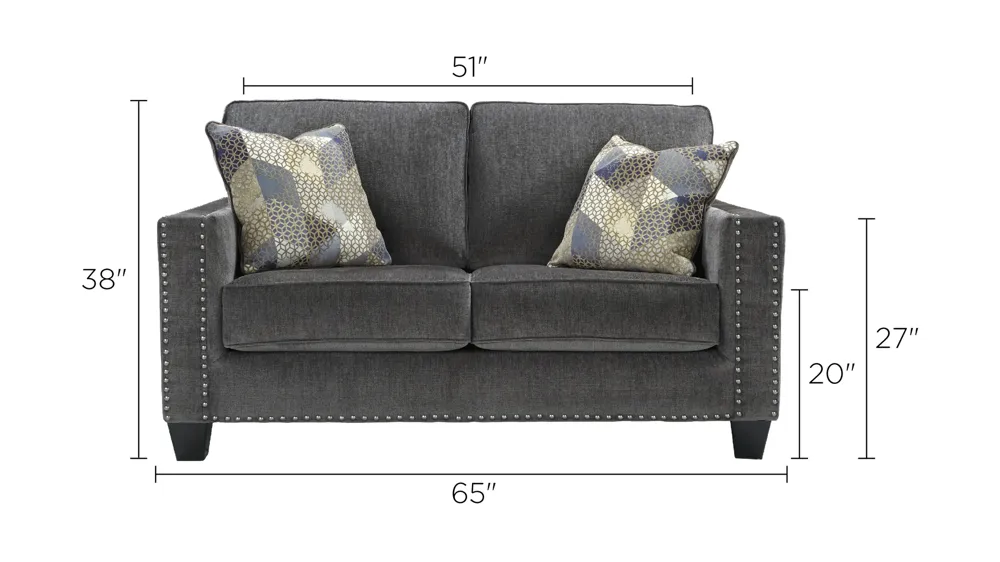Posch Loveseat Dimensions