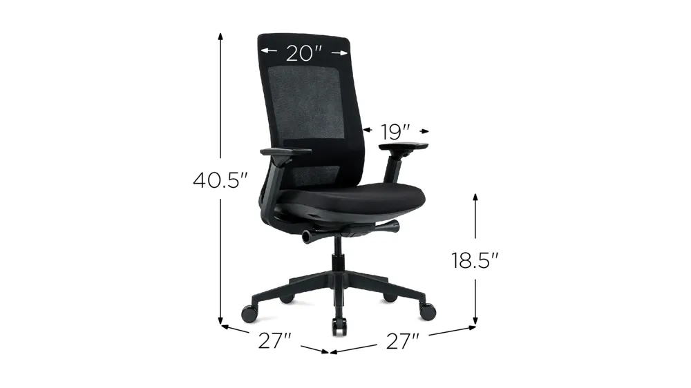 Elevate Office Chair Dimensions