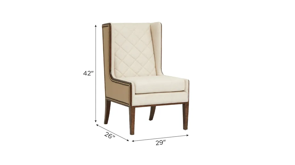Malaia Arm Chair- Set of 2 Dimensions