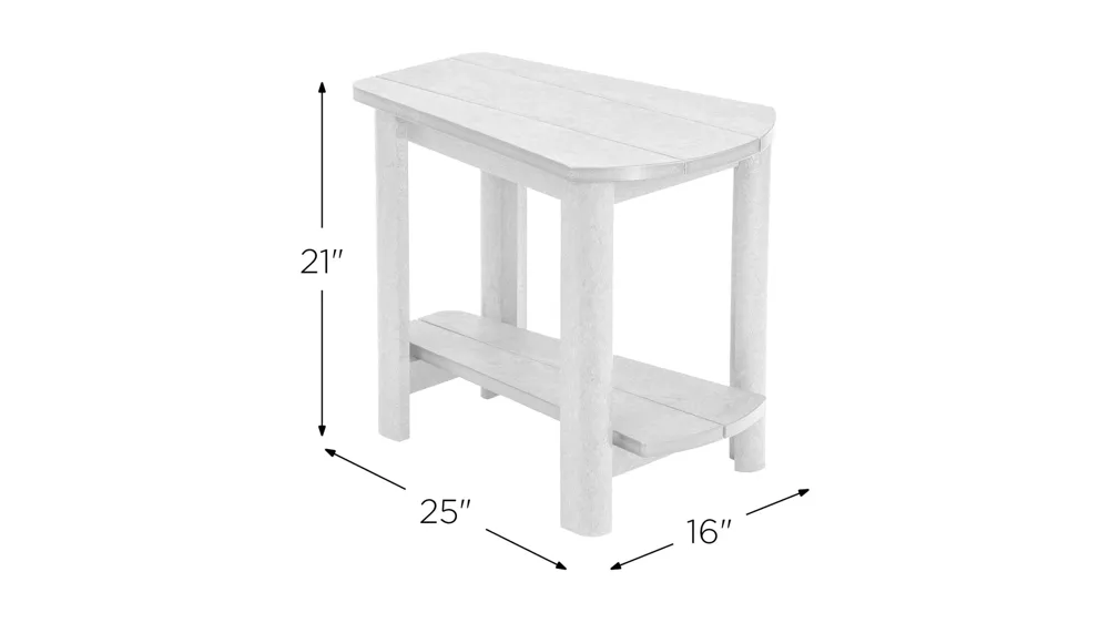 Generation Recycled Outdoor Addy Side Table Dimensions