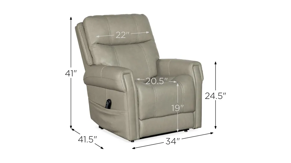 Carroll Power Lift Recliner Dimensions