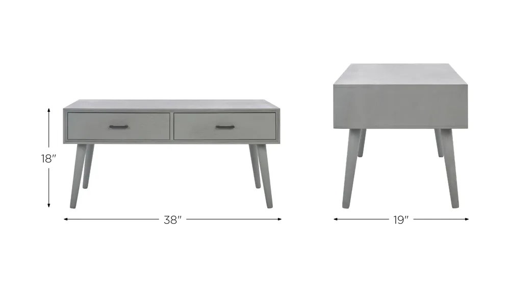 Miriam 2 Drawer Coffee Table Dimensions