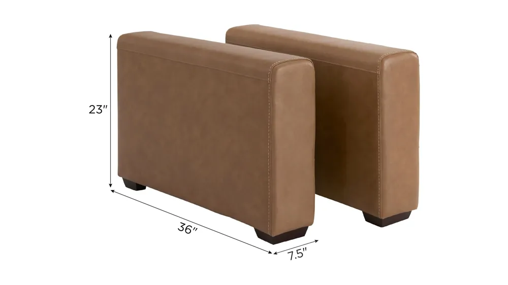 Harley Set of Two Leather Track Arms Dimensions