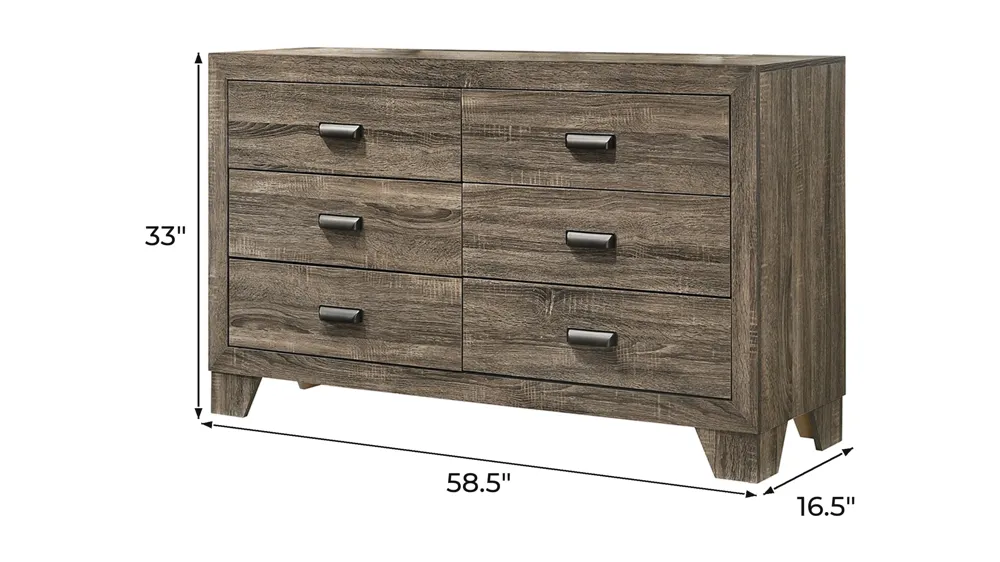 Millie Bedroom Dresser Dimensions