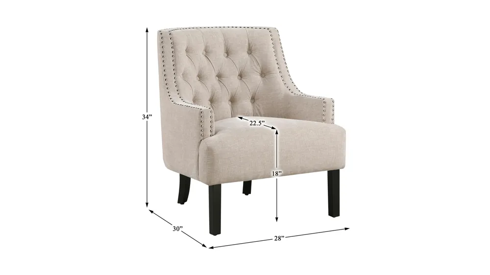 Aubrey Accent Chair Dimensions