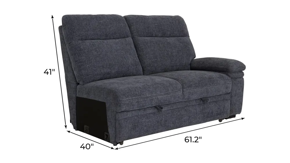 Enbridge Right Arm Facing Pop Up Sleeper Dimensions