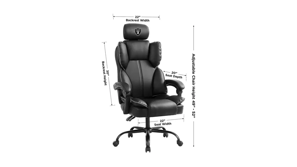 NFL Office Champ Chairs Dimensions