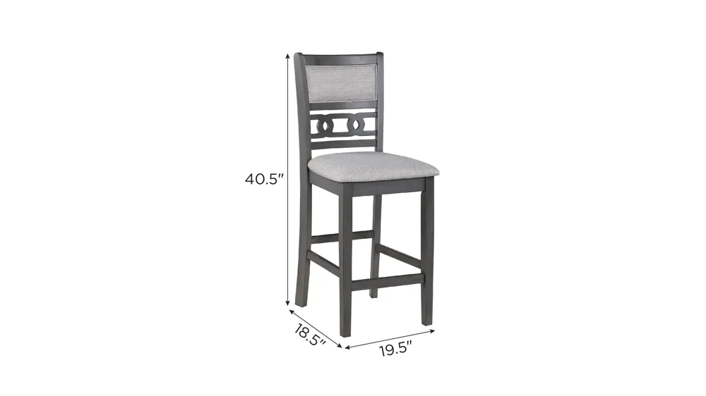 Millie Counter Chair - Set of 2 Dimensions