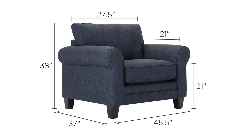 McKinley Chair-and-a-Half Dimensions