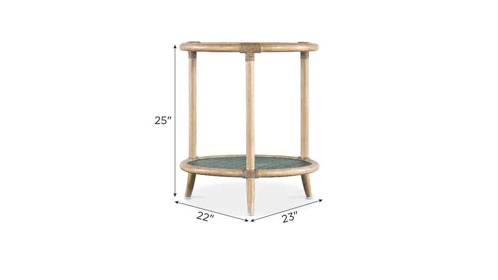 Retreat Raffia End Table Dimensions