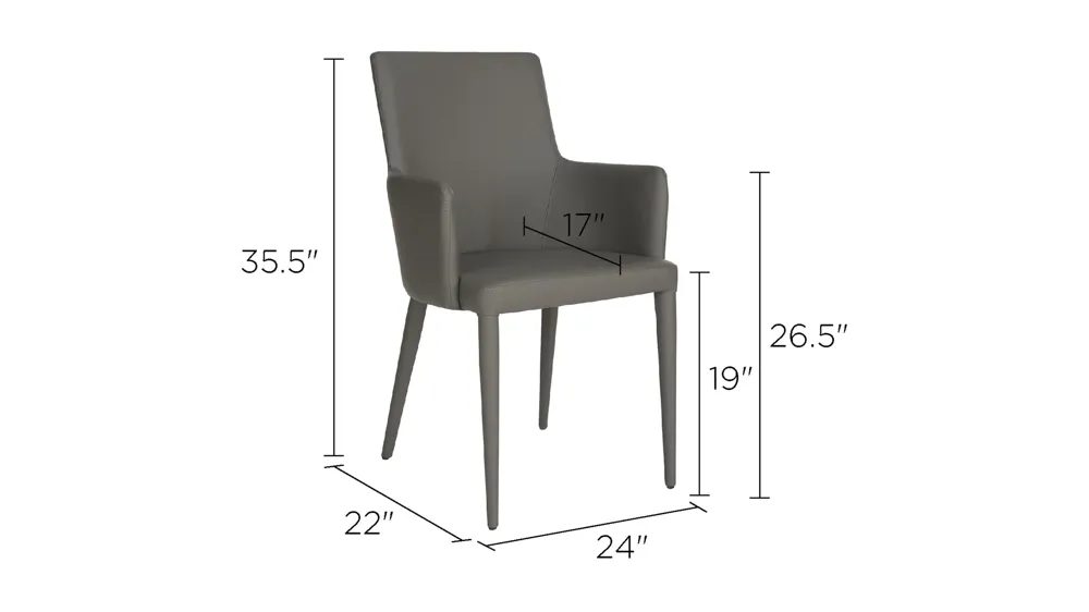 Pierre Arm Chair Dimensions