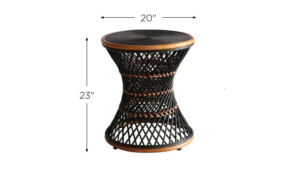 Kirby Rattan Round Stool Dimensions