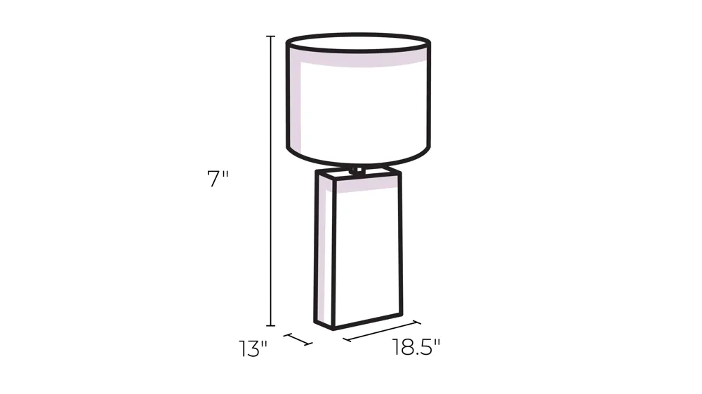 Nolan Desk Lamp Dimensions