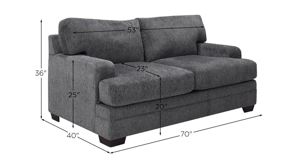 Norlin Loveseat Dimensions
