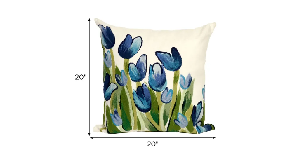 Liora Manne Visions II Allover Tulips Pillow Dimensions