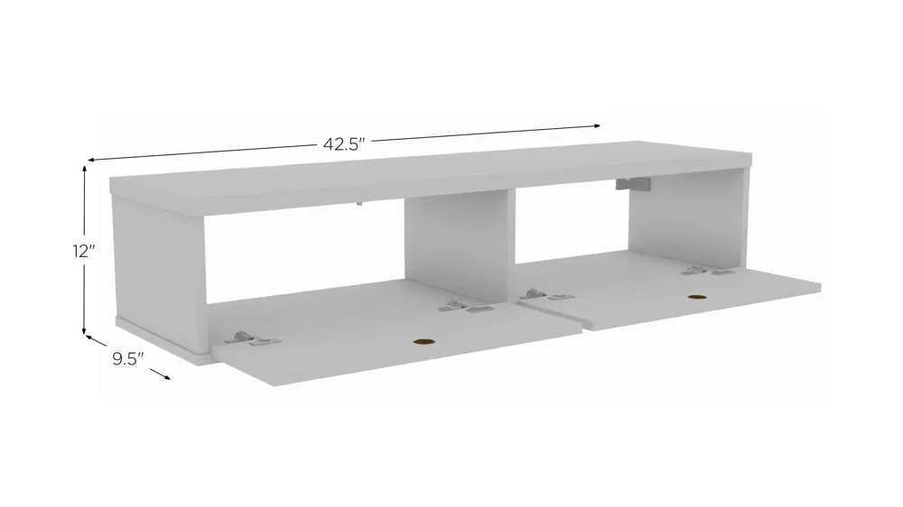 Liberty 42" Floating Entertainment Center Dimensions