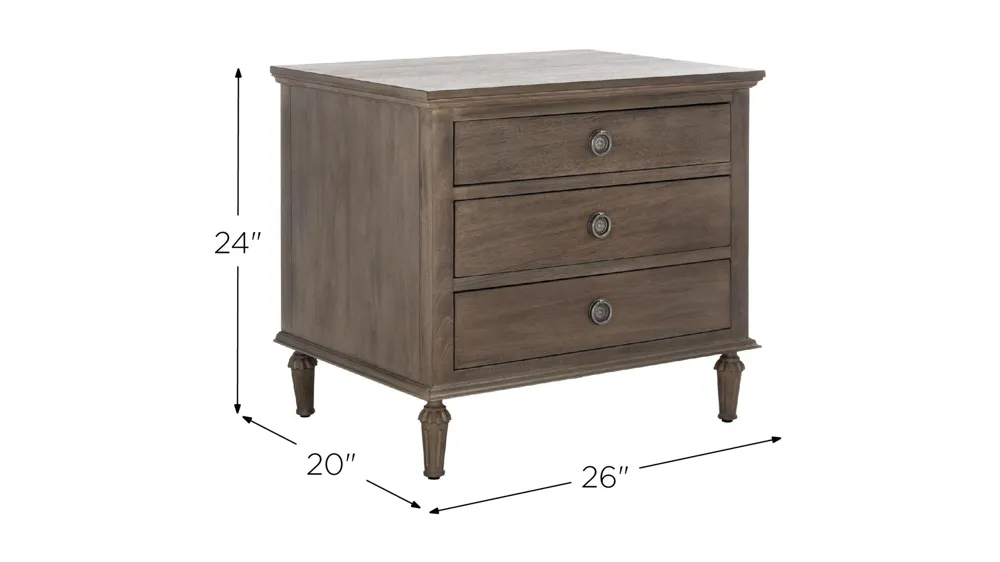 Tomi Nightstand Dimensions