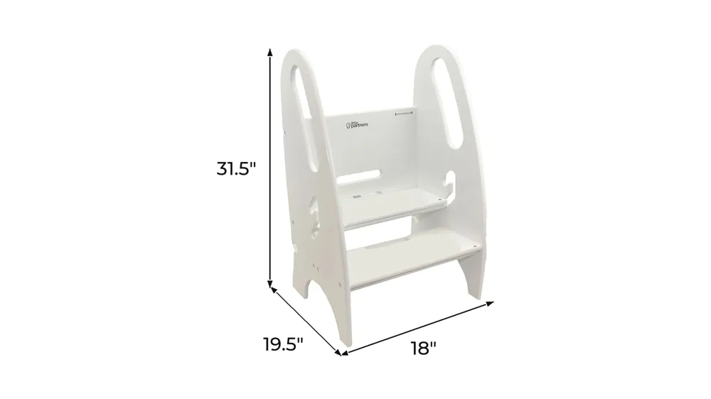 Little Partners 3-in-1 Growing Step Stool Dimensions