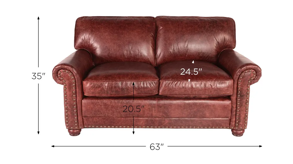 Hardwick Loveseat Dimensions