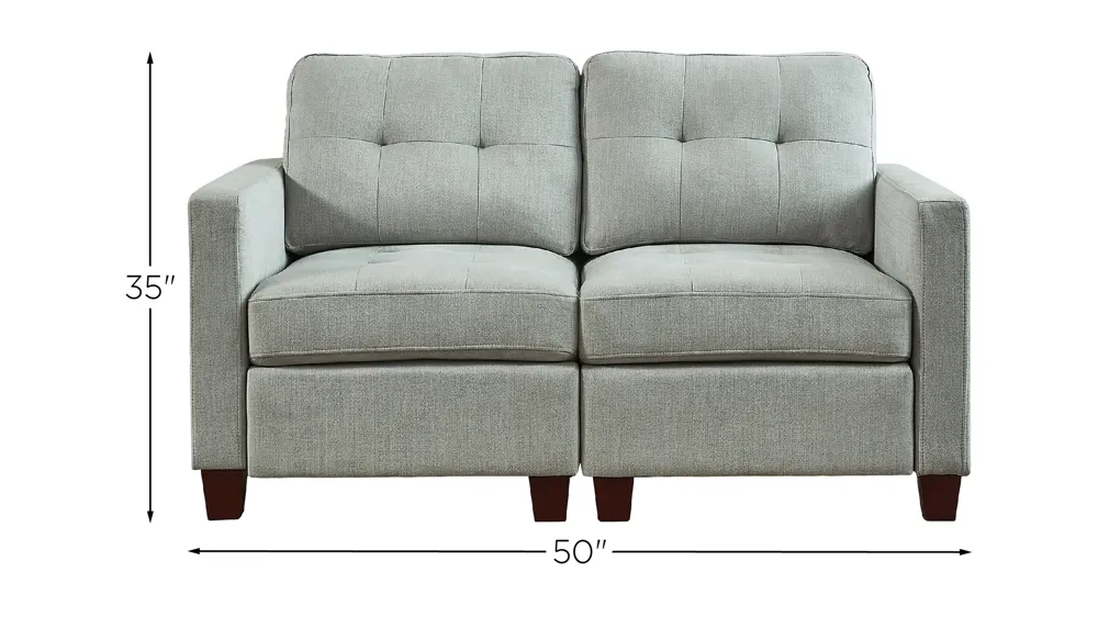 Edlie 2-Piece Sectional Dimensions