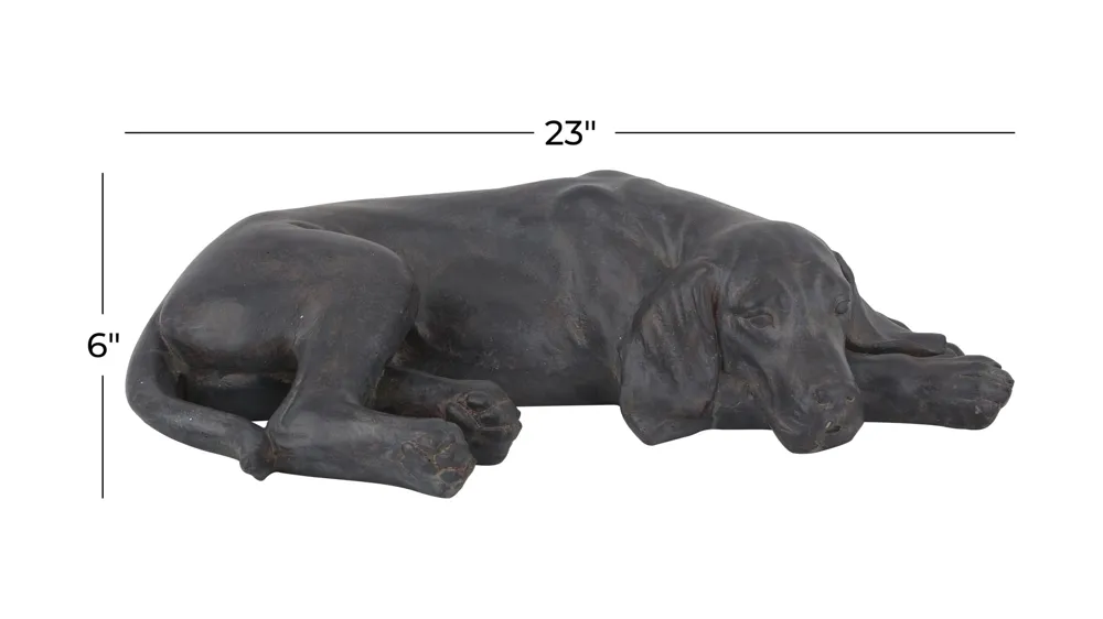 Ivy Collection Black Garden Sculpture Dimensions