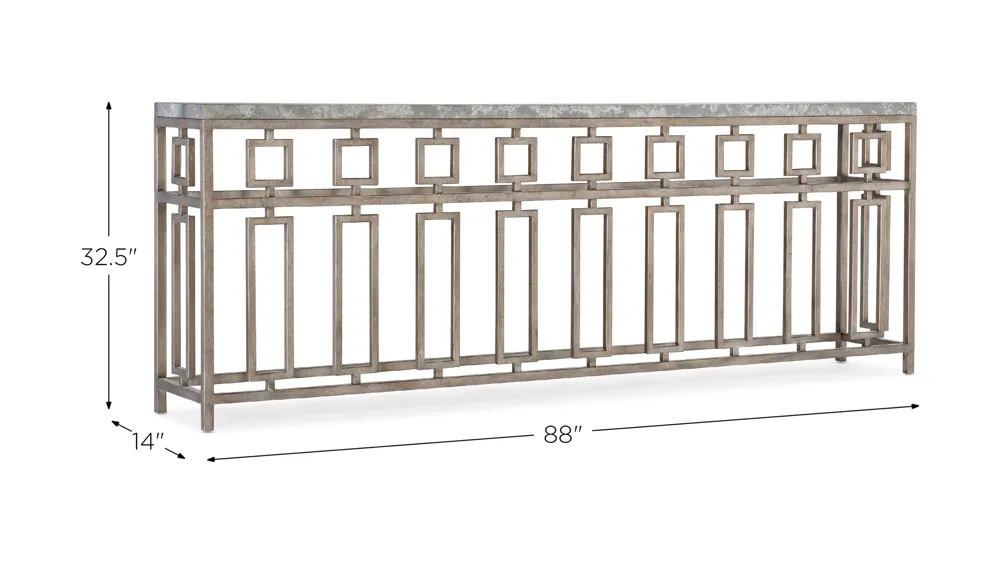 Alfresco Lapilli Console Table Dimensions